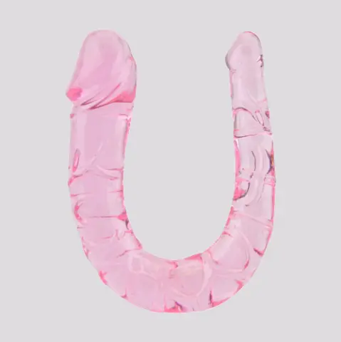 Imagen Pene doble gelatina rosa