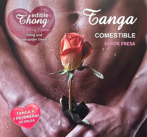 Imagen Tanga hombre comestible con pezoneras