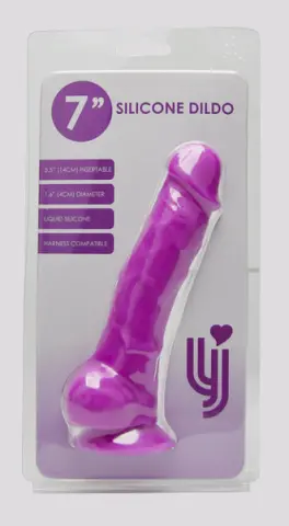 Imagen Pene silicona lila 7" Loving joy 4