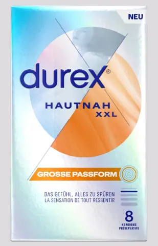 Imagen Preservativos Durex Invisible XL 8 unid.