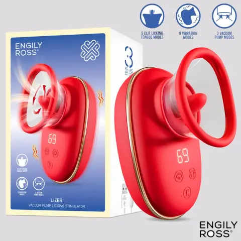 Imagen Lizer lengua vibradora con bomba de vacio Engily Ross