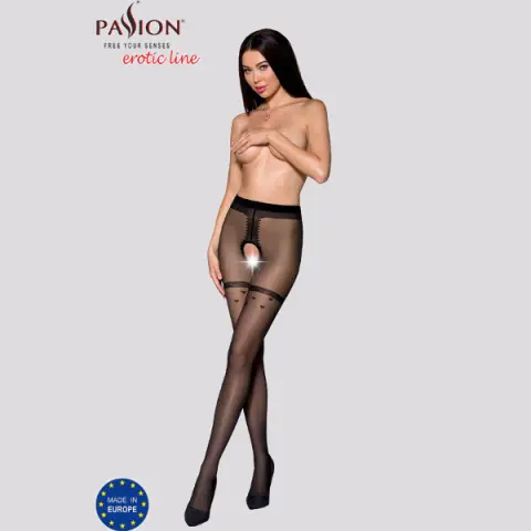 Imagen Panty abierto negro liga 019 Passion 40-46 3