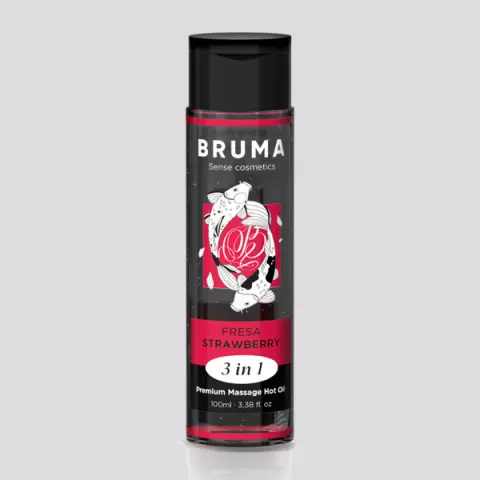 Imagen Aceite de masaje y lubricante efecto calor sabor fresa Bruma