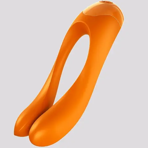 Imagen Vibrador dedo Candy Cane Satisfyer naranja 3