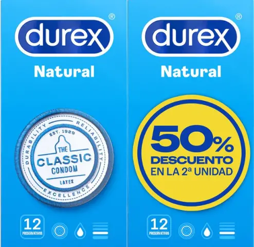 Imagen Pack oferta 2 x Durex natural   12 unidades 