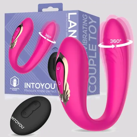 Imagen Lanty Vibrador para parejas con oscilacin 360 y control remoto