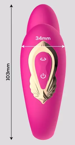 Imagen Lanty Vibrador para parejas con oscilacin 360 y control remoto 3