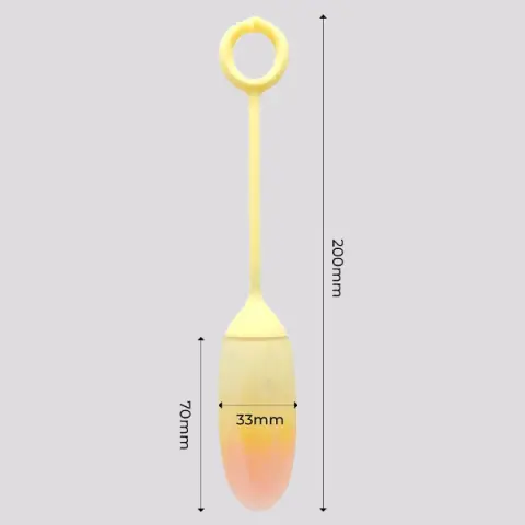 Imagen Huevo vibrador silicona amarillo/naranja con App 4