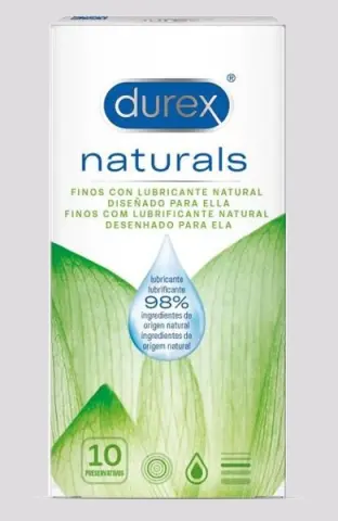 Imagen Durex naturals preservativos finos 10 unidades
