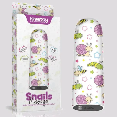 Imagen Super bala vibradora recargable Snails Lovetoy