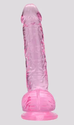 Imagen Dildo gelatina rosa 7"  19 cm Loving joy 3