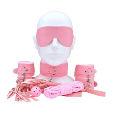 Imagen Kit 8 piezas rosa BDSM Bound to play