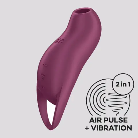 Imagen Satisfyer Pocket pro 1 burdeos 2