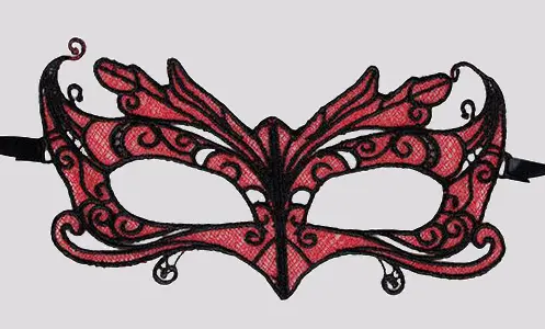 Imagen Antifaz rojo calado Queen 