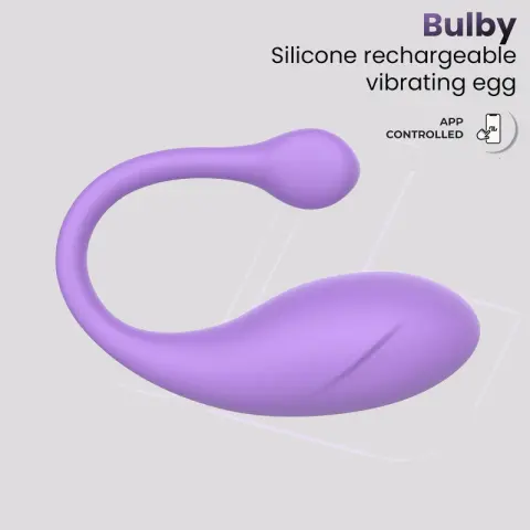 Imagen Vibrador recargable control remoto  lila App Bulby Intoyou 2