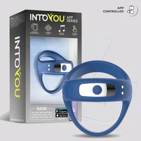 Imagen Anillo vibrador APP recargable Rank Intoyou 3