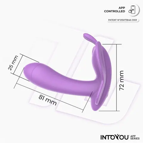 Imagen Vibrador mariposa Wingy con App Intoyou  3