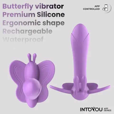 Imagen Vibrador mariposa Wingy con App Intoyou  4