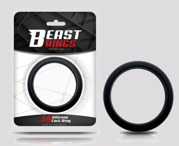 Imagen Anillo negro  silicona 50 mm Beast ring