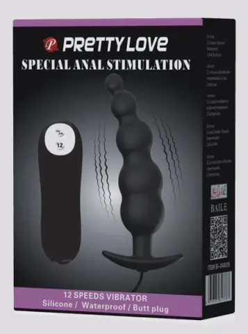 Imagen Plug  bolas silicona vibrador Pretty love con mando 2