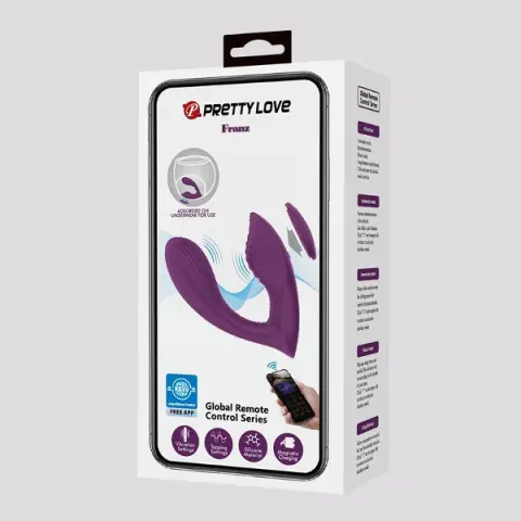 Imagen Vibrador silicona de braguita y penetracin Franz Pretty love con App  4