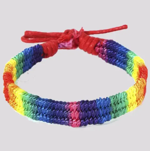 Imagen Pulsera LGTB trenzada