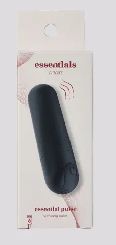 Imagen Bala vibradora recargable negra Essential  pulse Virgite