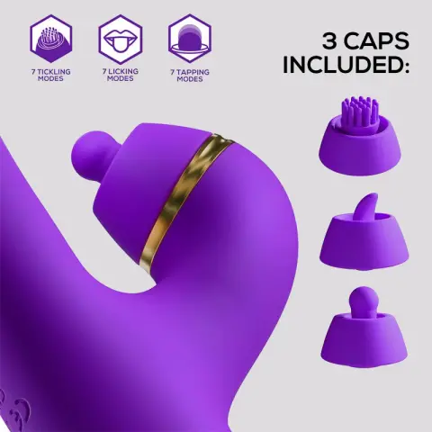 Imagen Vibrador  Flapping, Golpeteo y Cabezales Intercambiables Siter 2.0 Intoyou 2