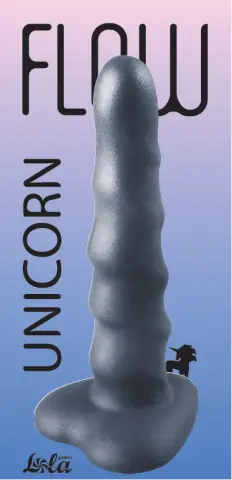 Imagen Dildo negro silicona Flow  Unicorn Lola