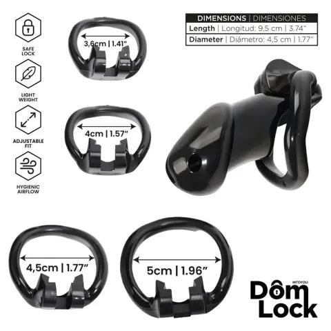 Imagen Jaula de castidad hombre candado interno M Dom Lock 2