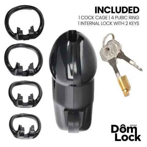 Imagen Jaula de castidad hombre candado interno M Dom Lock 3
