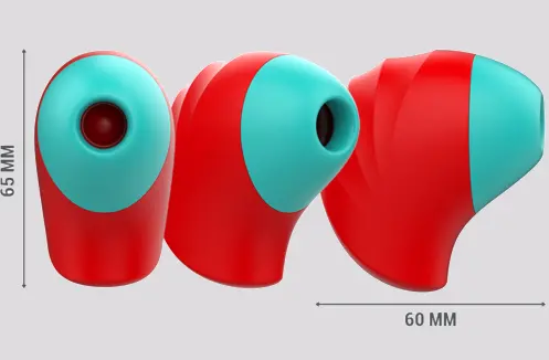 Imagen Estimulador  succionador de cltoris dos cabezales  Donnie Intense recargable 2