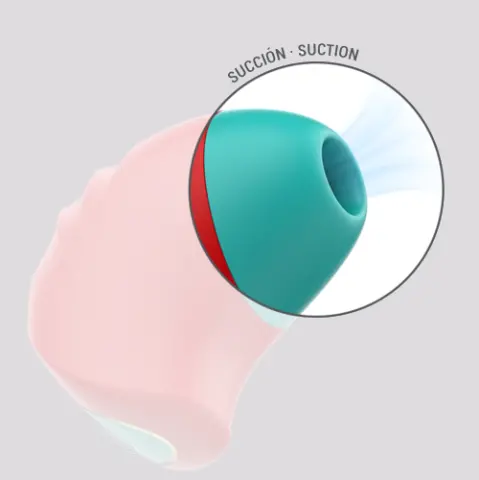 Imagen Estimulador  succionador de cltoris dos cabezales  Donnie Intense recargable 3