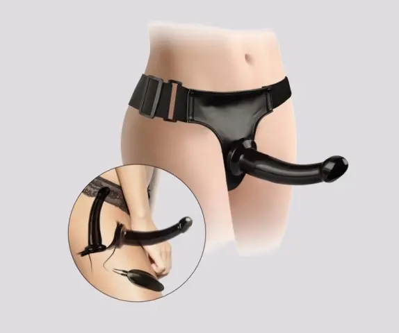 Imagen Arns dos penes negros vibrador Black magic