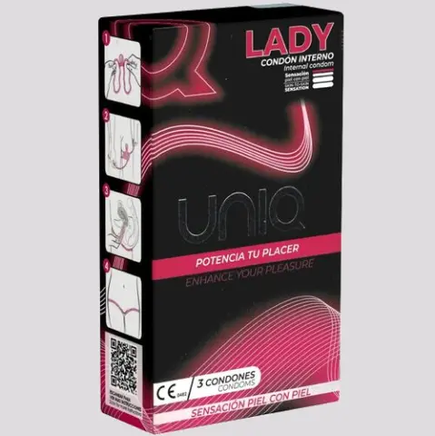 Imagen Preservativo femenino Uniq con liga 3 unidades
