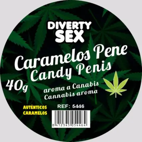 Imagen Caja de caramelos pito aroma cannabis