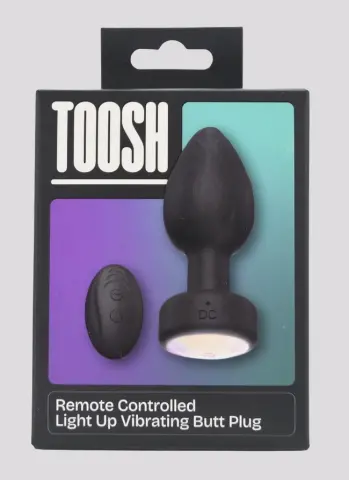 Imagen Plug vibrador y luz control remoto silicona Toosh