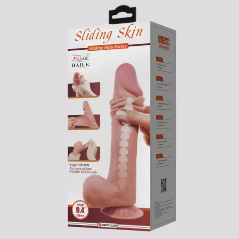 Imagen Pene realistico  9,4"  Mendel piel retr�ctil articulable Pretty Love 24 cm