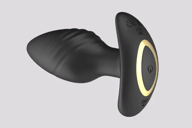 Imagen Plug  negro vibrador-rotador  recargable control remoto Toosh Loving joy 2