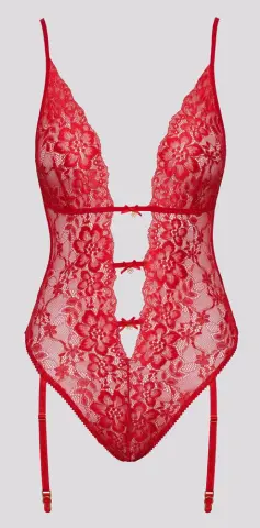 Imagen Body rojo liguero S/M Kissable 3