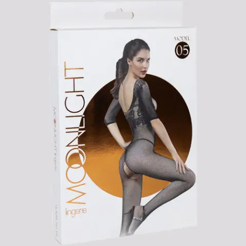Imagen Bodystocking negro Moonlight 05