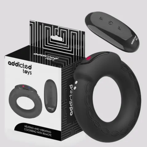 Imagen Anillo vibrador calor recargable control remoto  Addicted toys 2