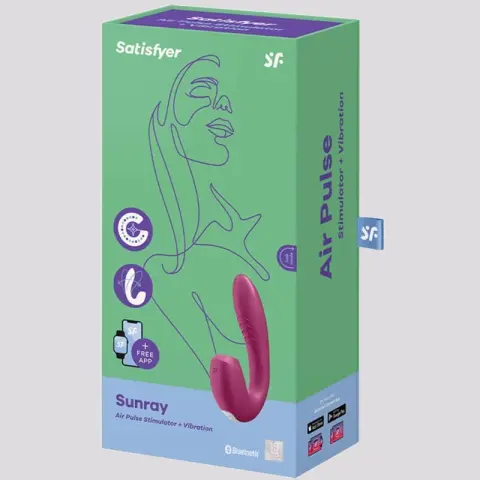 Imagen Satisfyer Sunray Succionador burdeos 2