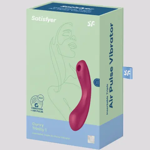 Imagen Satisfyer Curvy Trinity 1 rojo