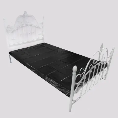 Imagen S�bana negra brillante 220x130 cm 2