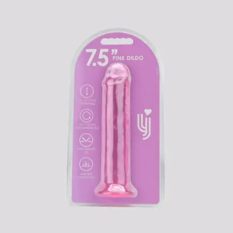 Imagen Dildo gelatina rosa 7.5"  20 cm Loving joy 2