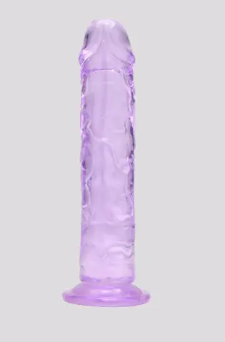 Imagen Dildo gelatina lila transparente 6"  18 cm sin test�culos Loving joy